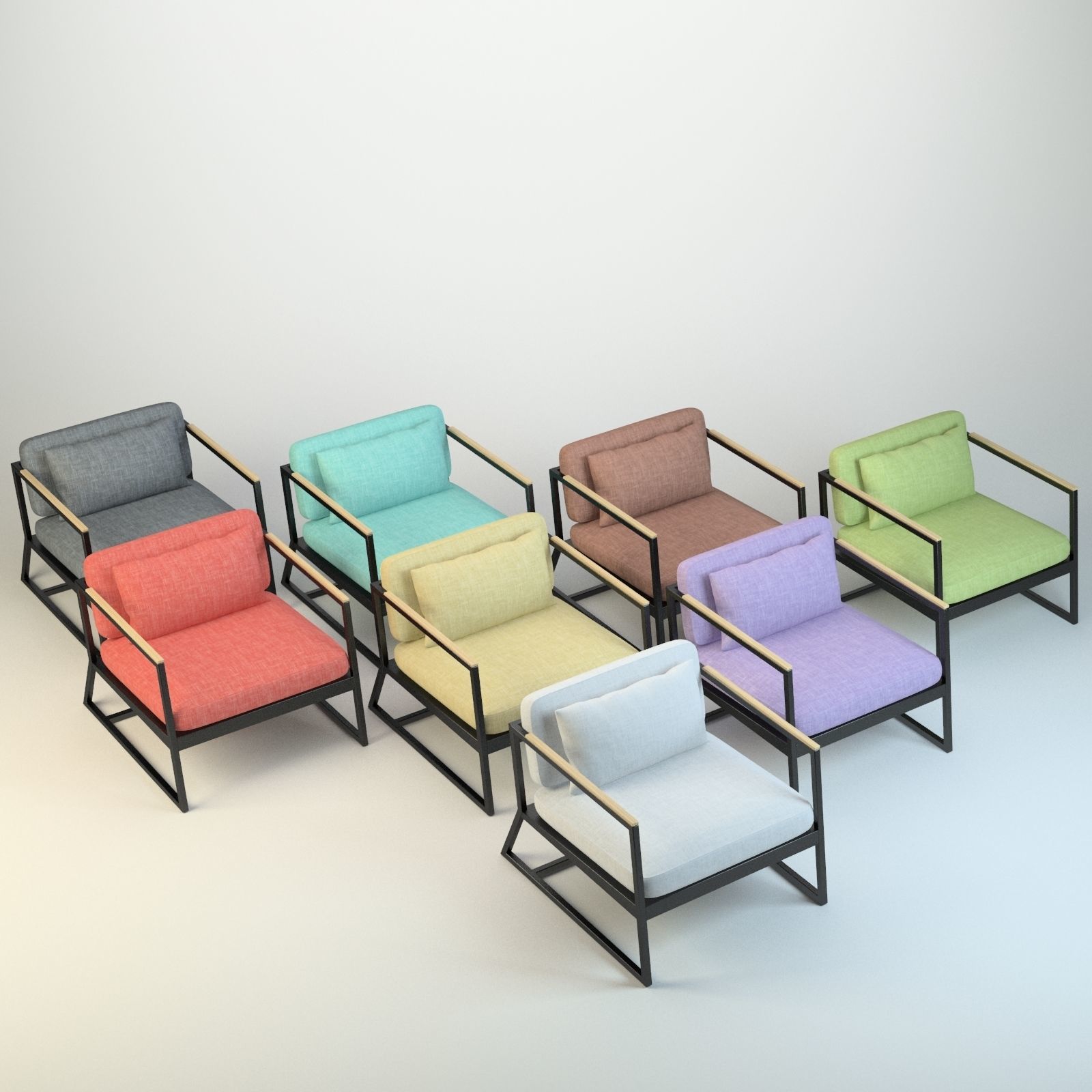 Chair Rowen 3D model 3D model_4