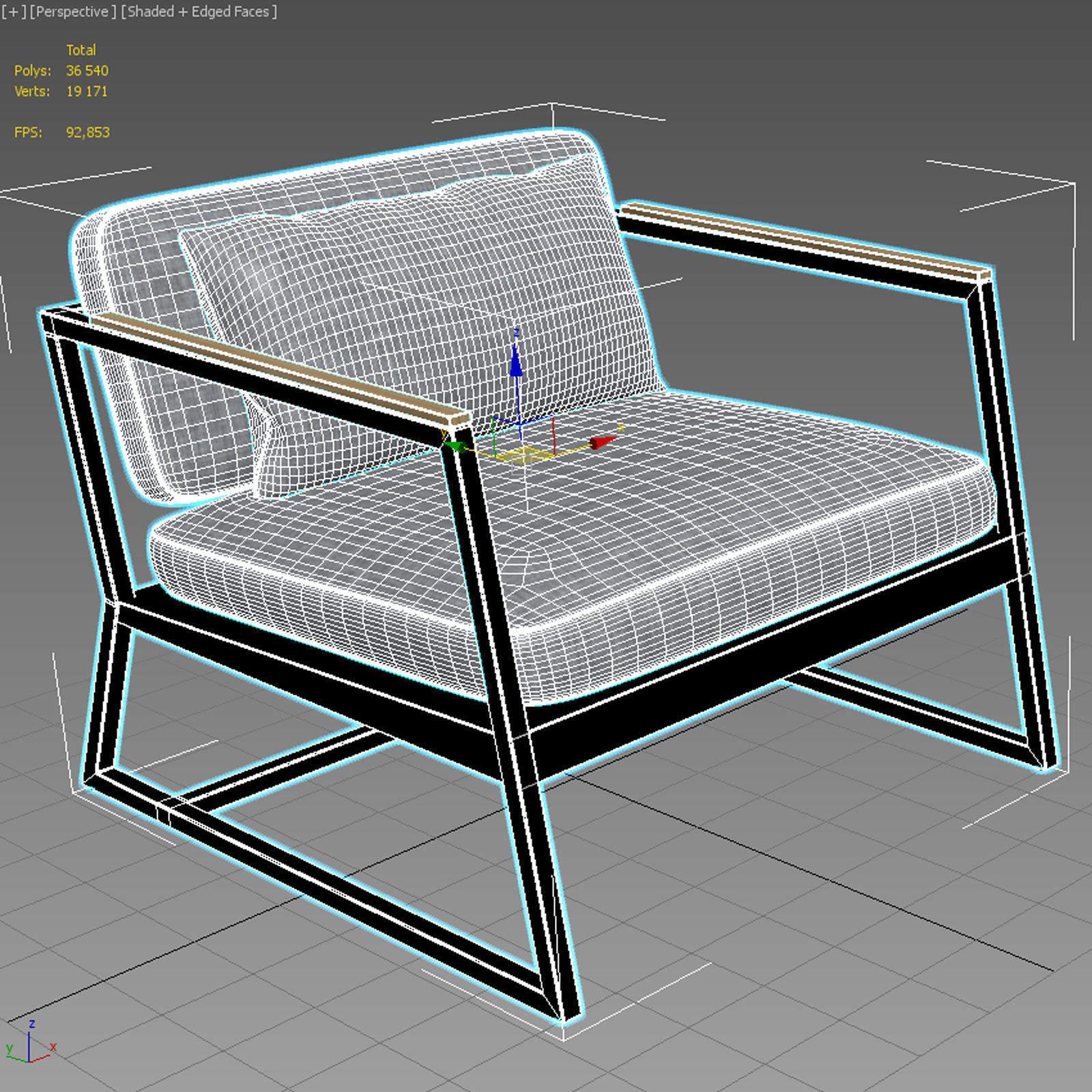 Chair Rowen 3D model 3D model_8