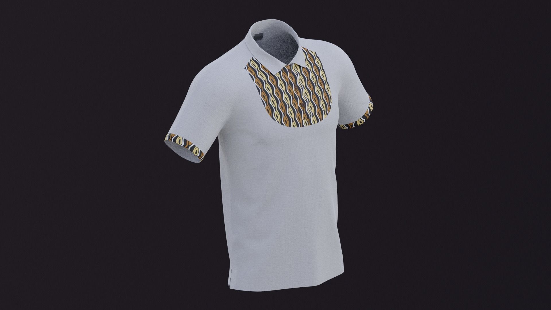 Dashiki golfer Free 3D model_5