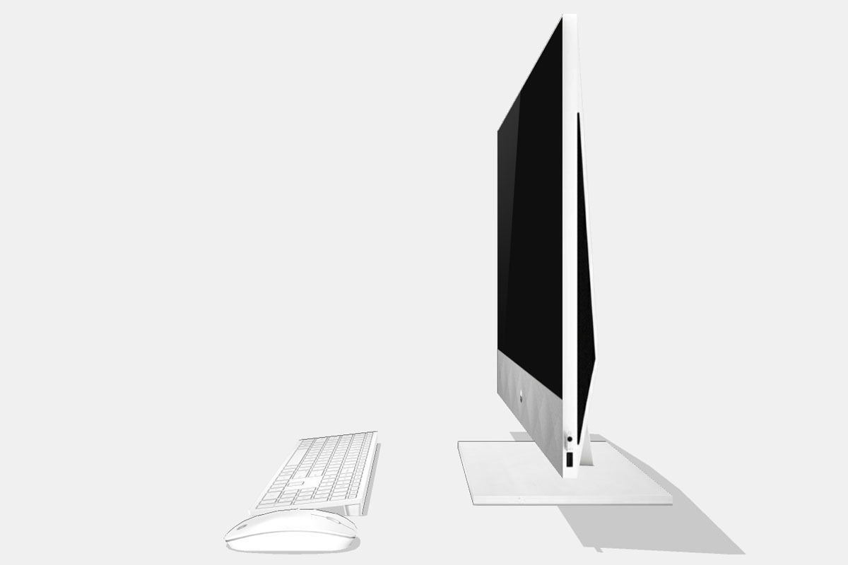 HP Pavilion All-in-One PC 27 in Low-poly 3D model_5