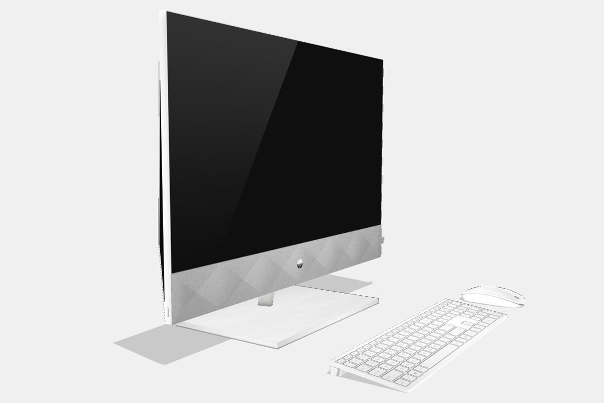 HP Pavilion All-in-One PC 27 in Low-poly 3D model_9