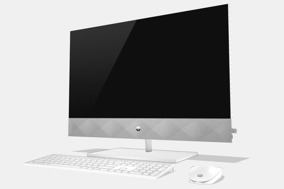 HP Pavilion All-in-One PC 27 in Low-poly 3D model_3