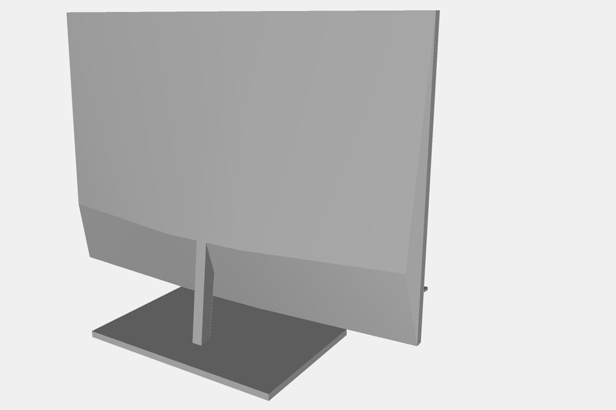HP Pavilion All-in-One PC 27 in Low-poly 3D model_15
