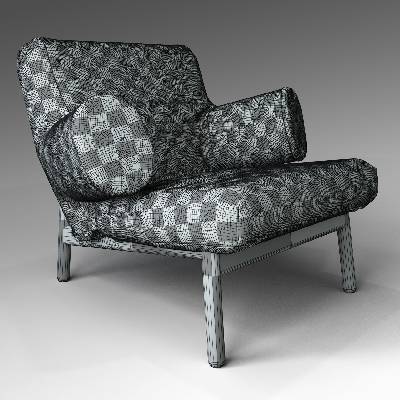 PANDA Armchair 3D model_4