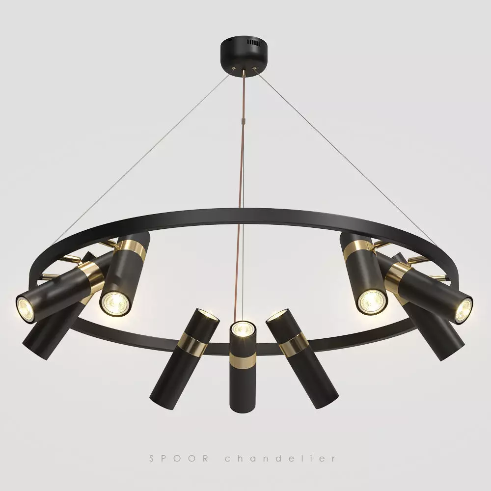 Lampatron Spoor 9 lamps 3D model_0