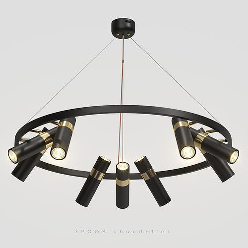 Lampatron Spoor 9 lamps 3D model