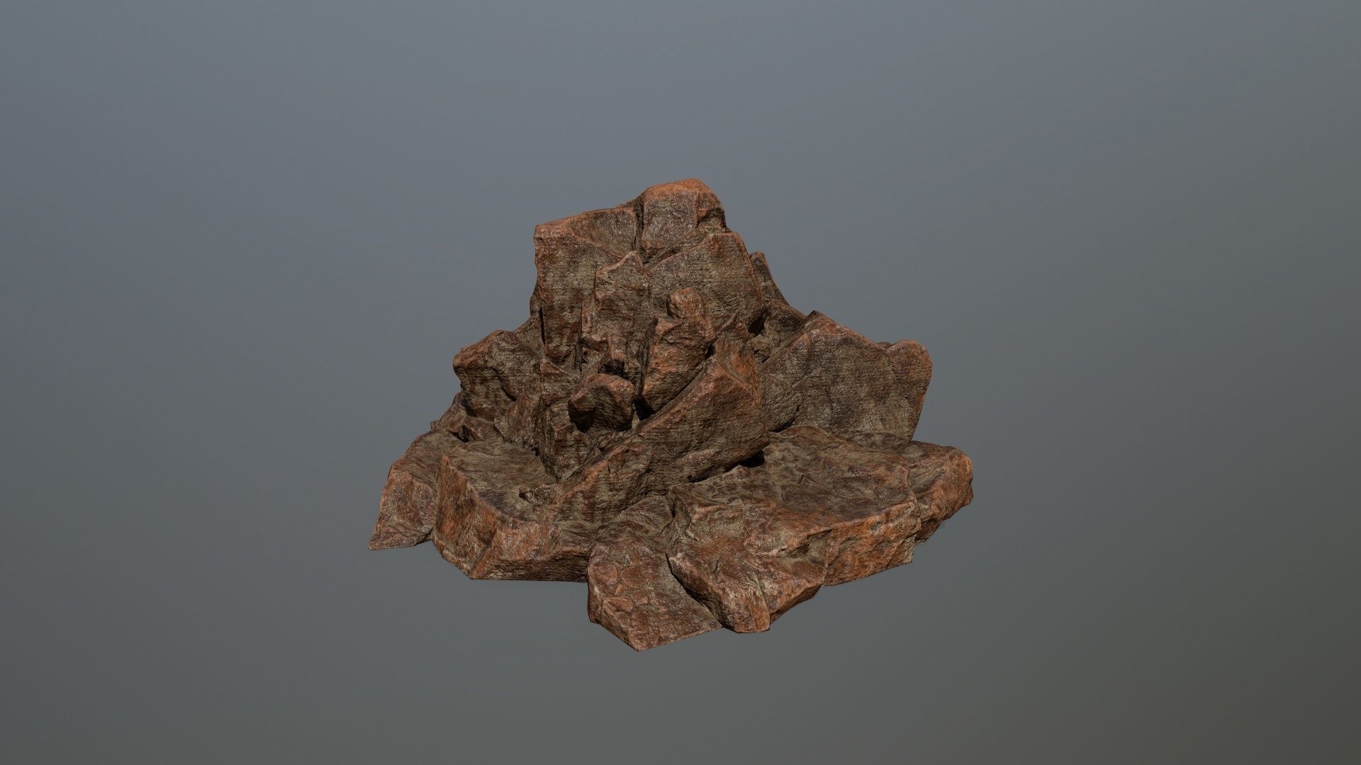 desert rock  Low-poly 3D model_10