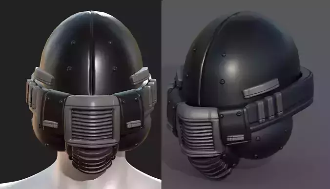 Helmet plastic mask protection