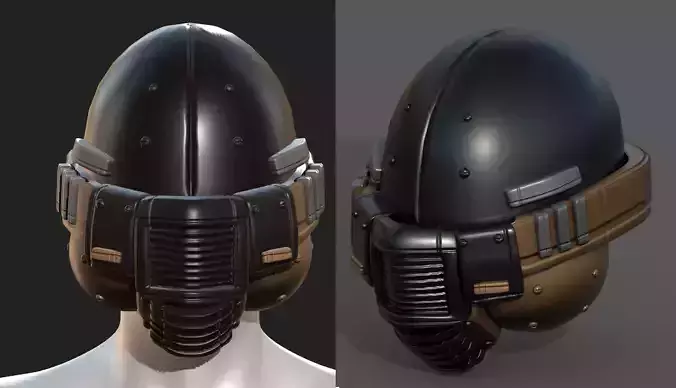 Helmet plastic mask protection