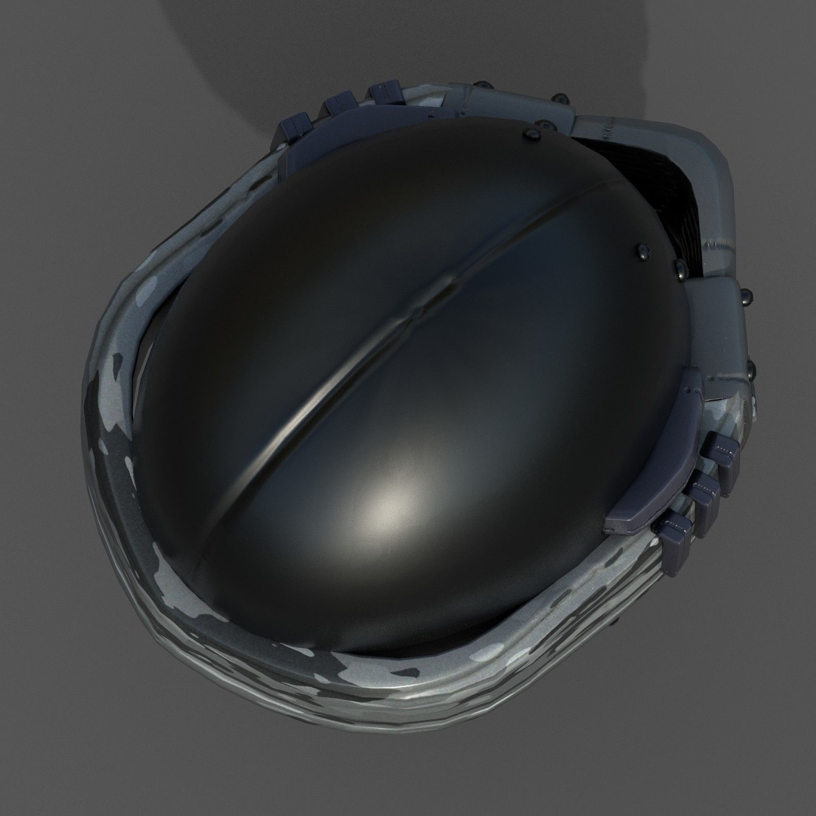 Helmet plastic mask protection pollution  Low-poly 3D model_7