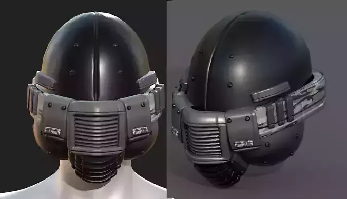 Helmet plastic mask protection pollution 