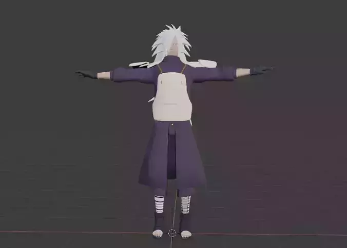 White Wolf Low-poly 3D model