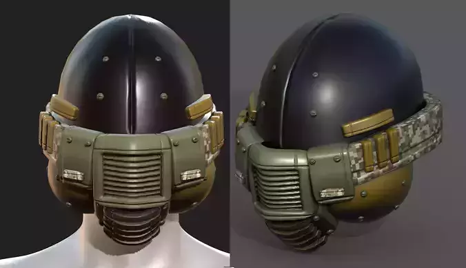 Helmet plastic mask protection pollution 