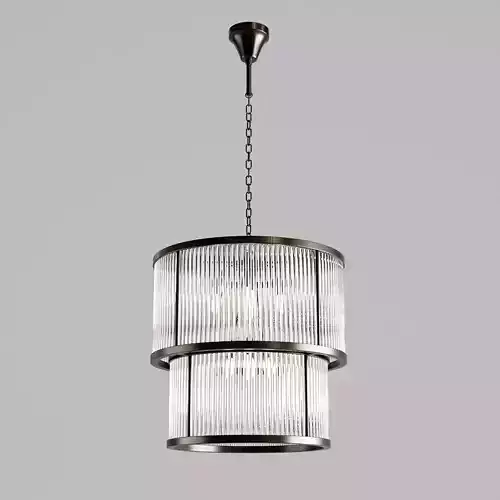 PASADENA Bronze Chandelier Low-poly 3D model
