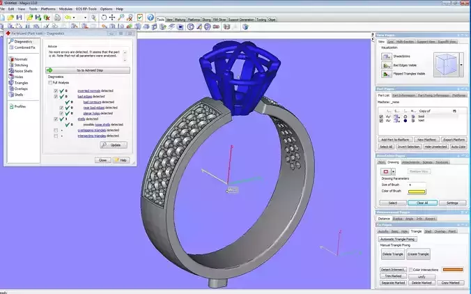  ring  001 for stones one carat