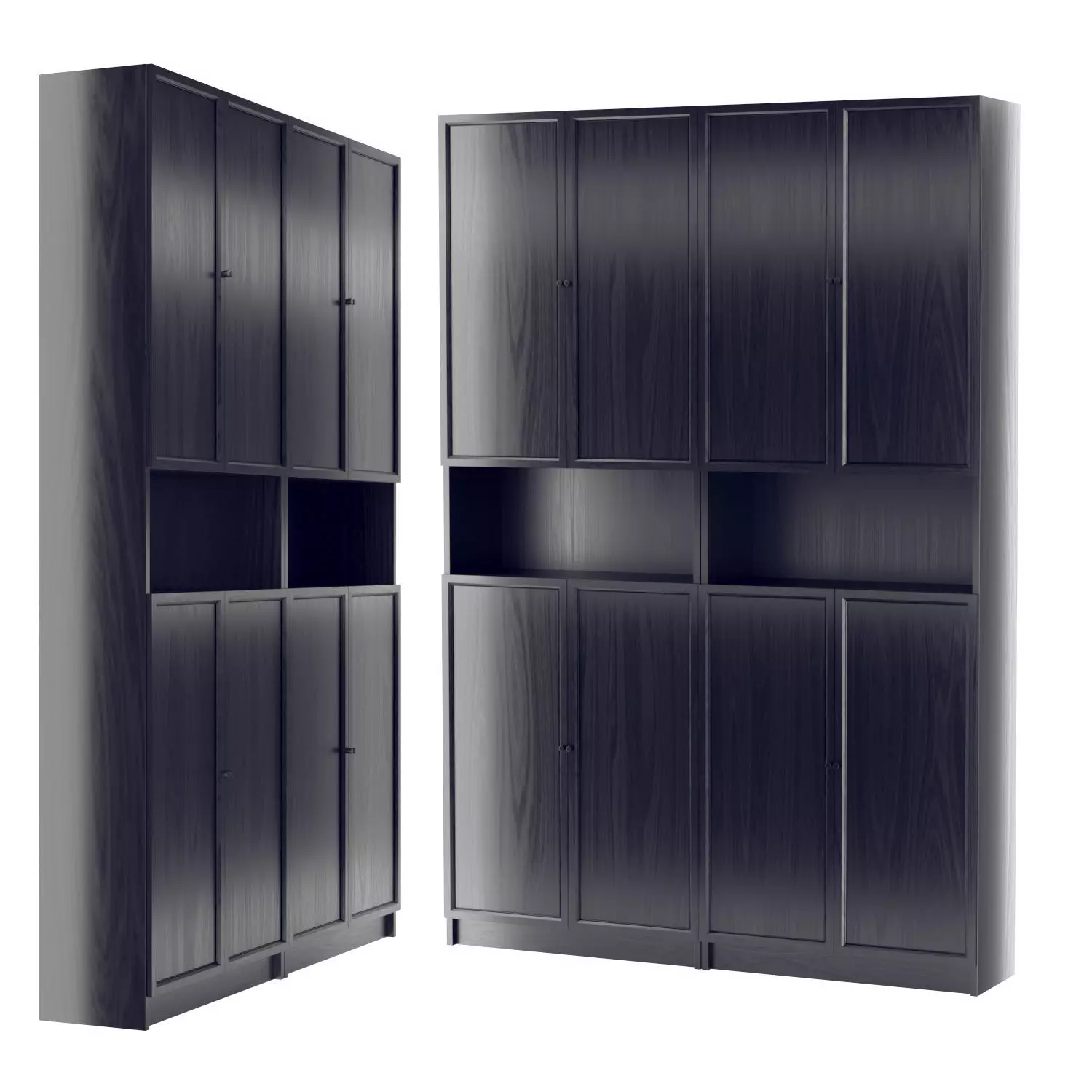 ikea BILLY OXBERG v6 3D model_0