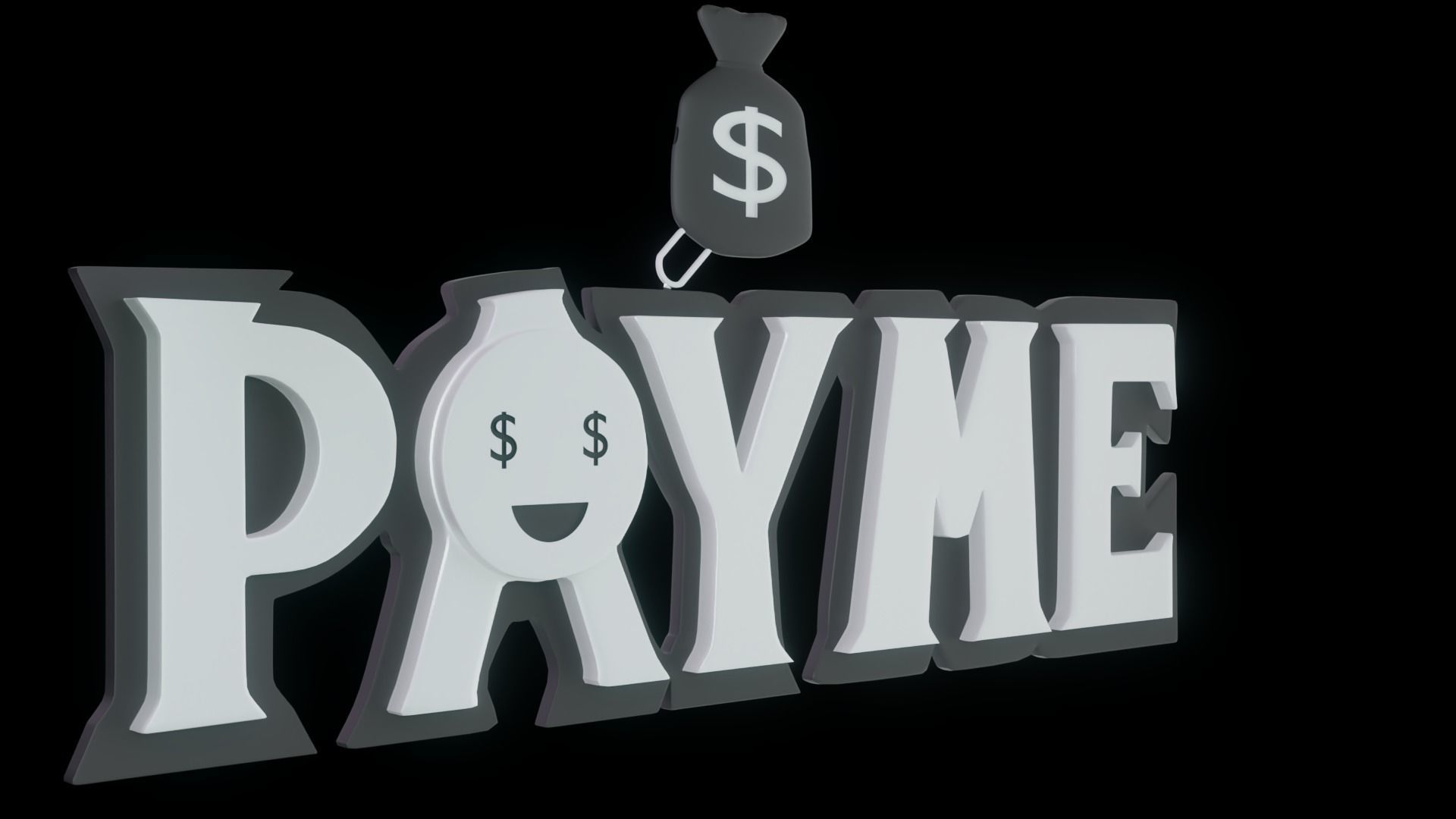 Payme pendant necklace 3d print model 3D print model_10