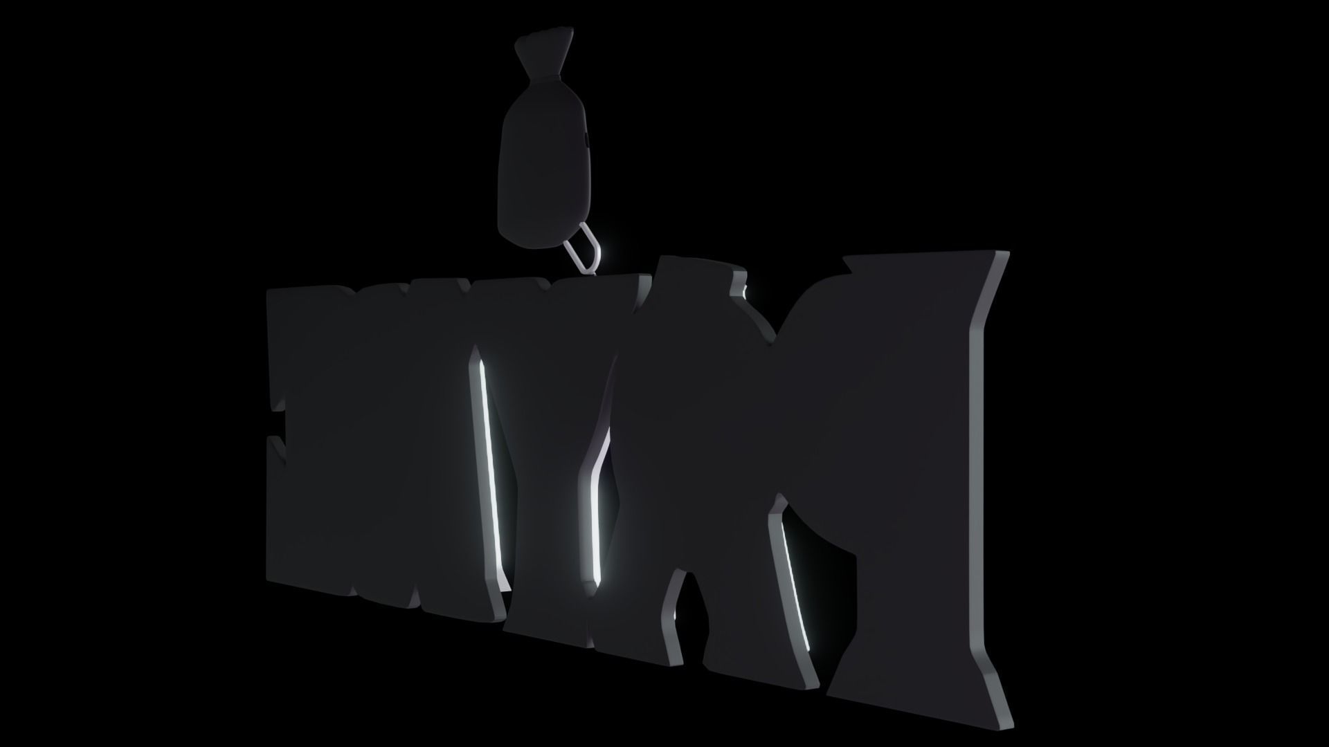 Payme pendant necklace 3d print model 3D print model_8