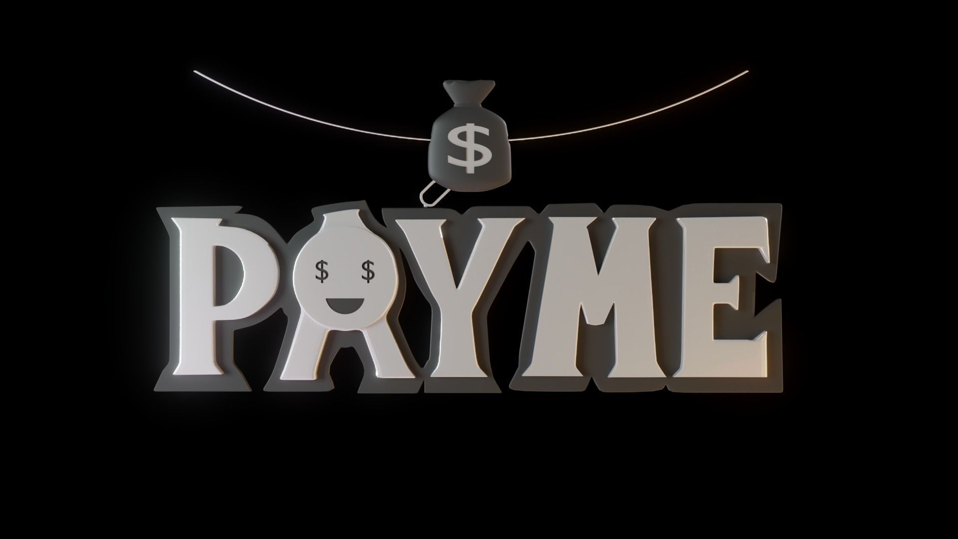 Payme pendant necklace 3d print model 3D print model_3