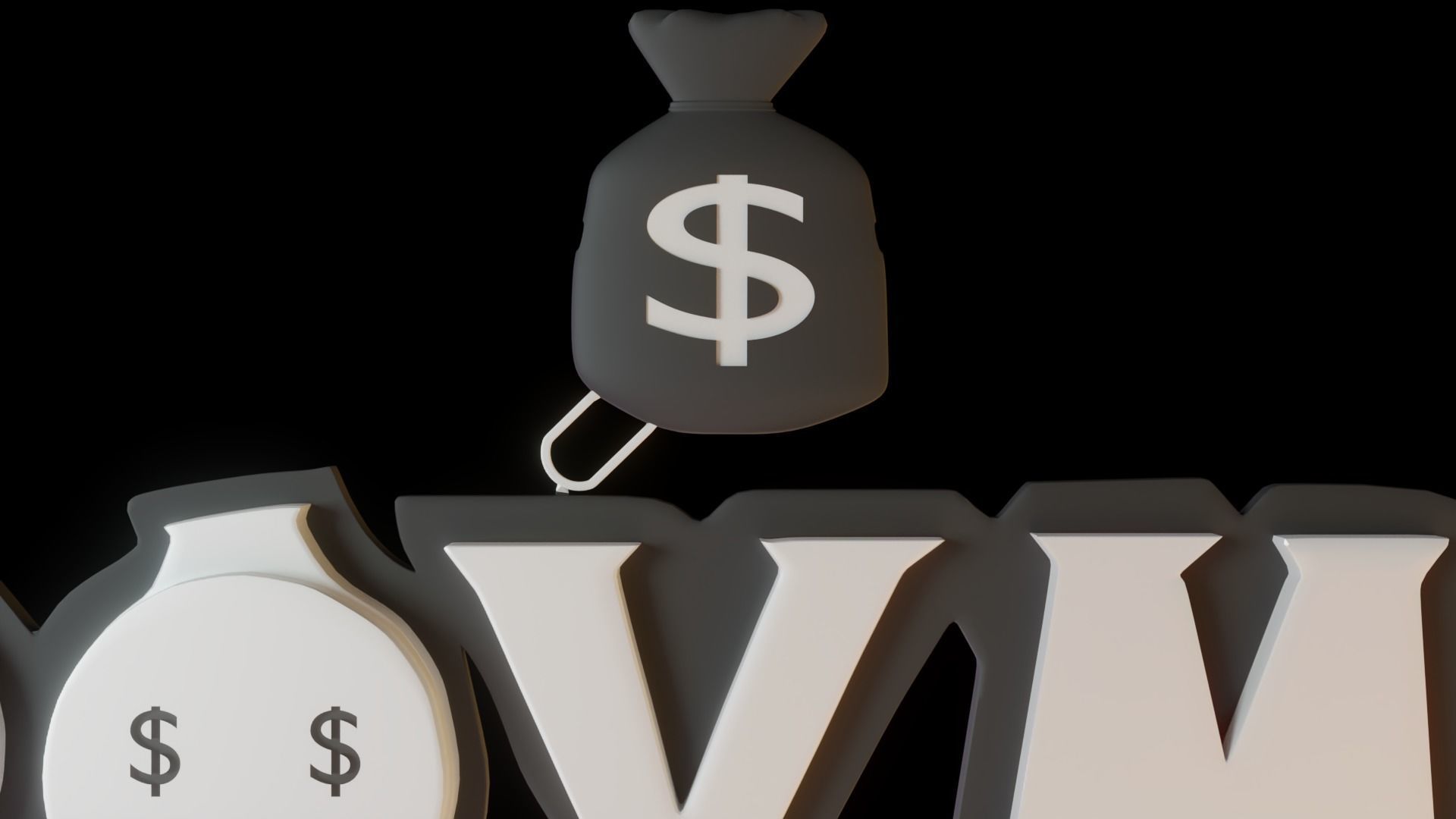 Payme pendant necklace 3d print model 3D print model_6