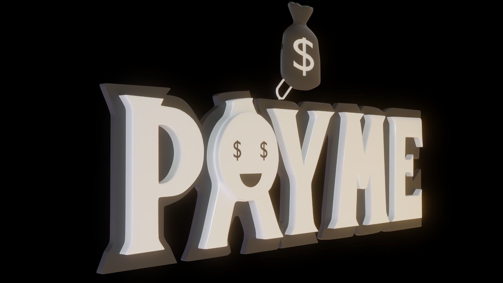 Payme pendant necklace 3d print model 3D print model_1