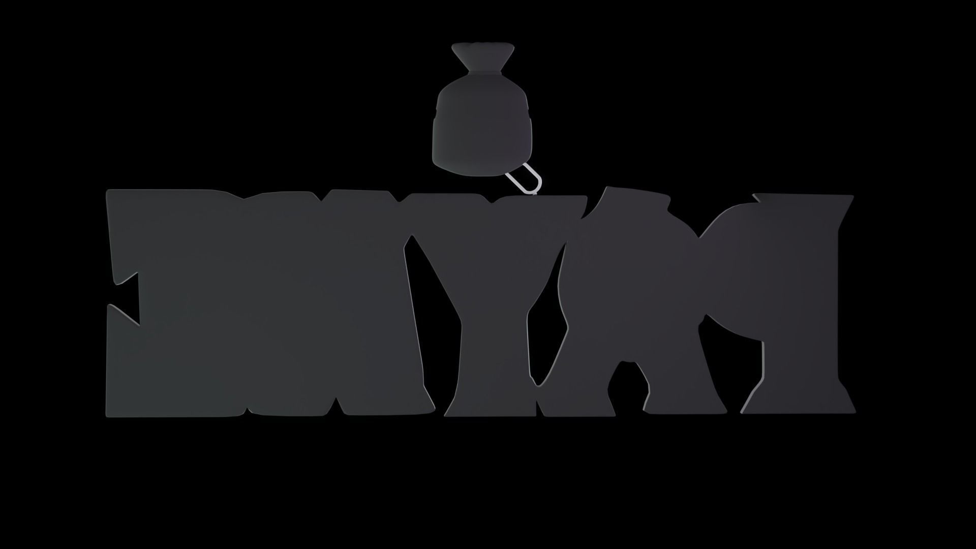 Payme pendant necklace 3d print model 3D print model_9