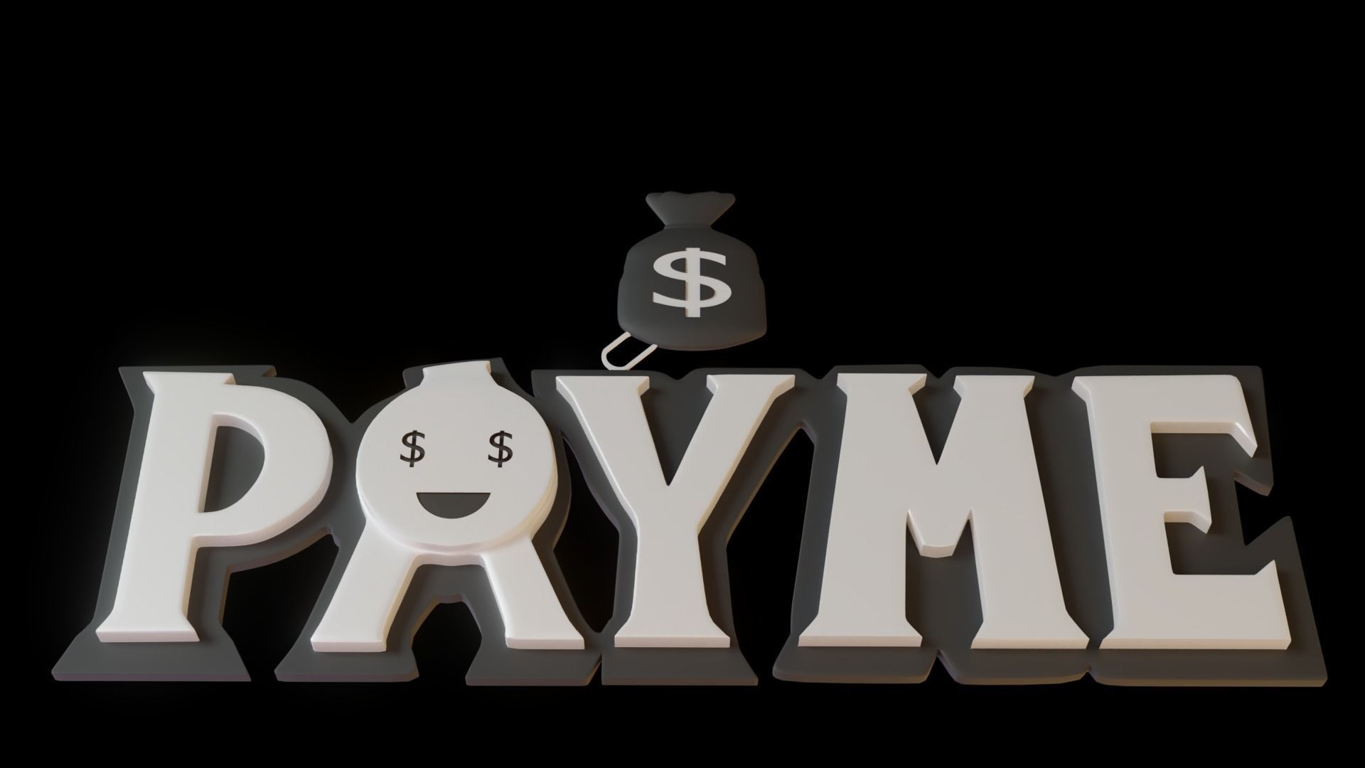 Payme pendant necklace 3d print model 3D print model_5