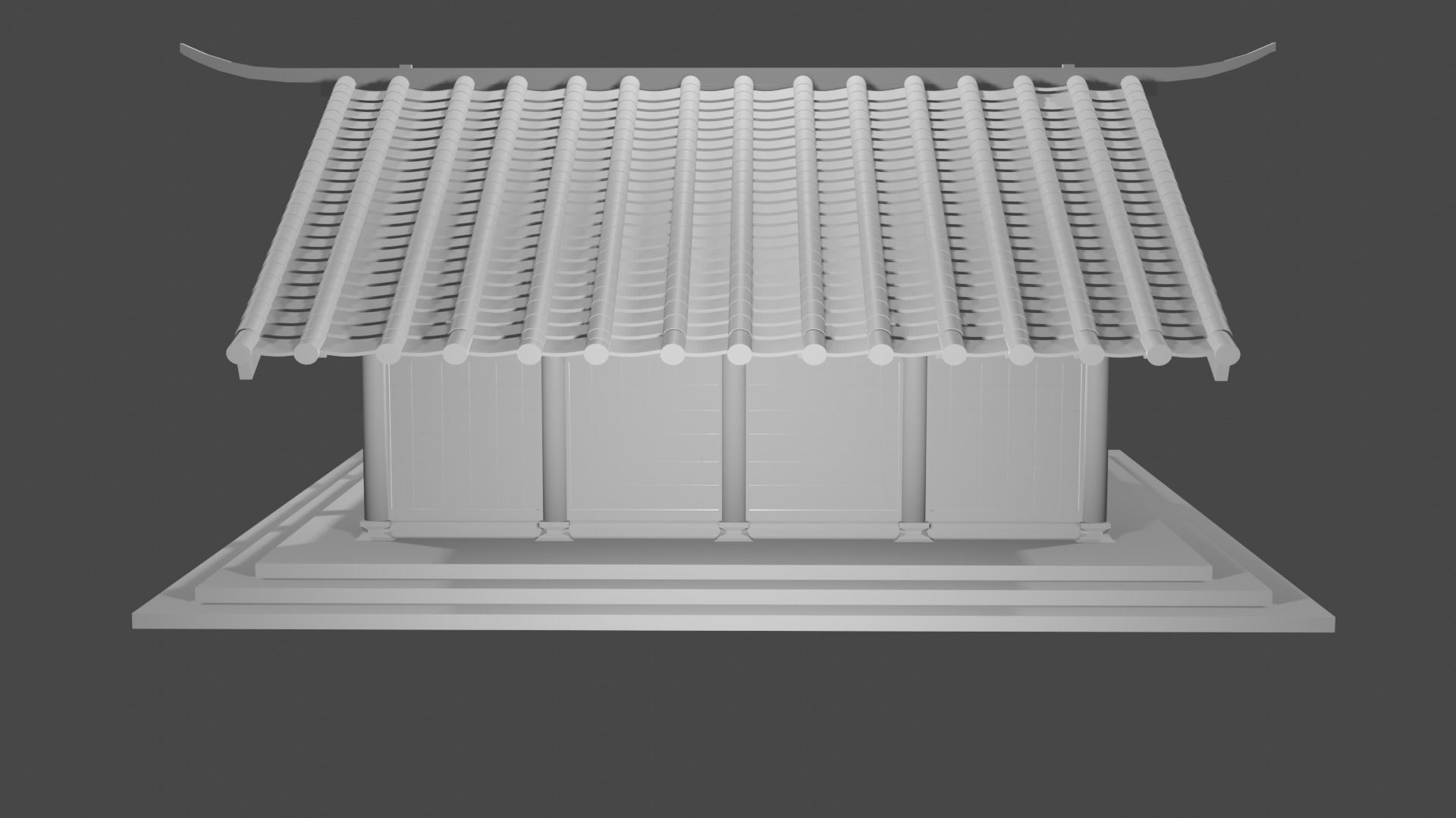 Japanese Building Version 1 Free 3D model_2