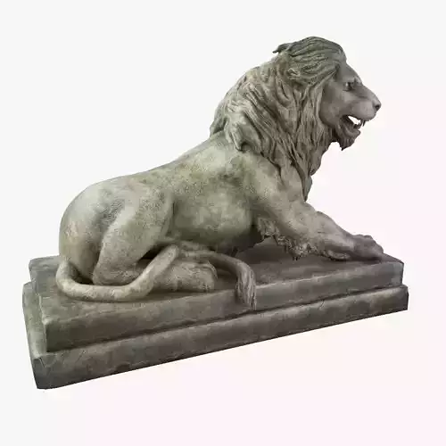 Stone Lion Sculpture