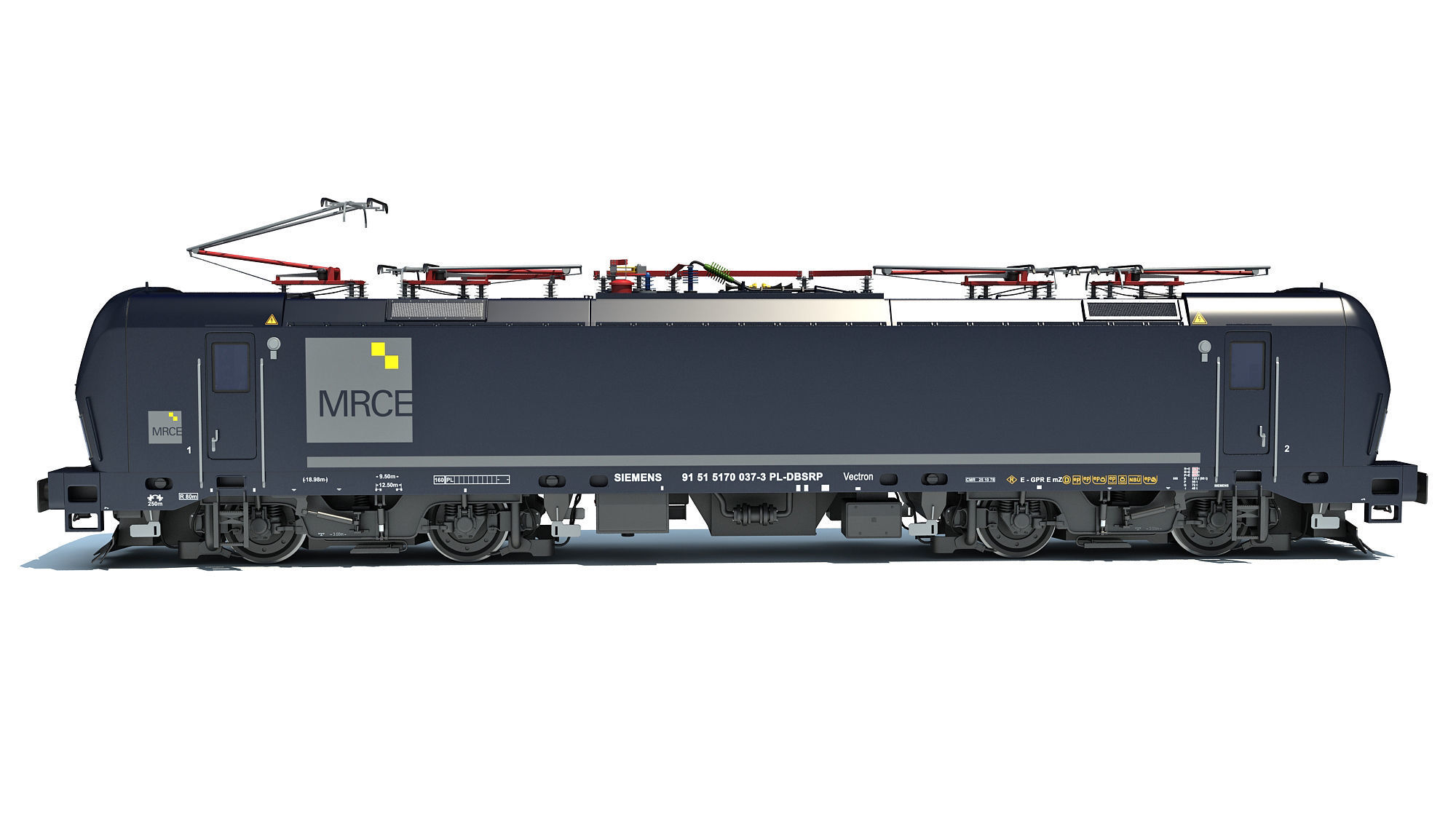 Siemens Vectron Locomotive MRCE 3D model_2