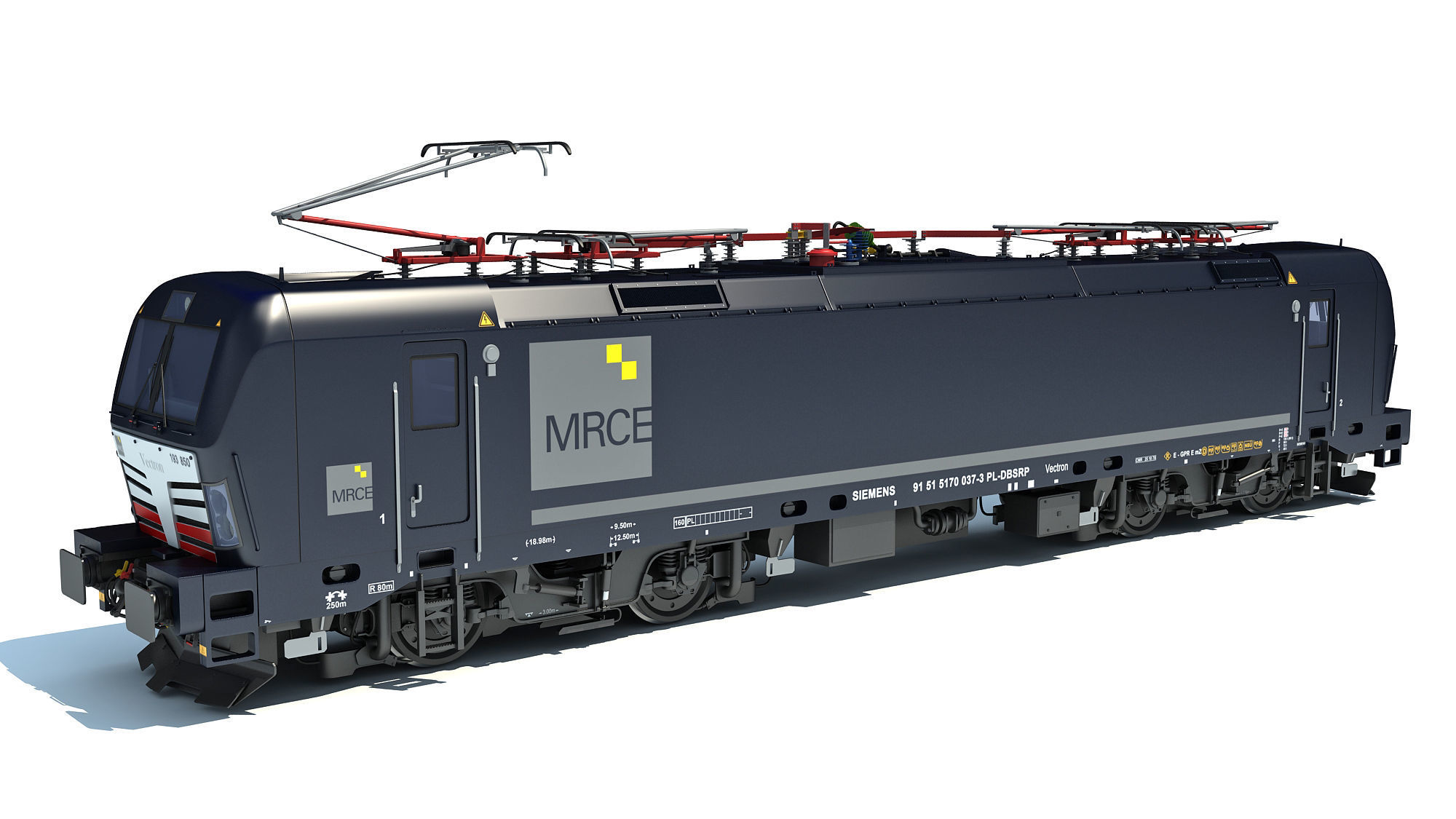 Siemens Vectron Locomotive MRCE 3D model_1