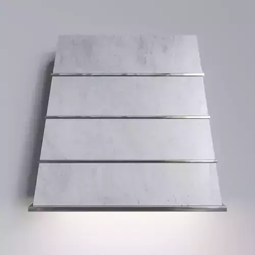 Lime Stone Hood With Stainless Accents 3D model