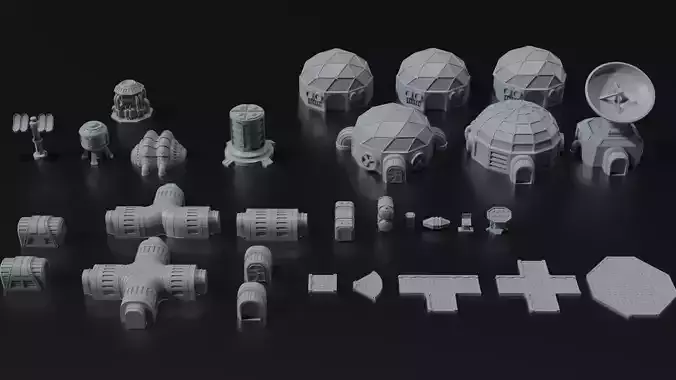 Planetbase Terrain Set