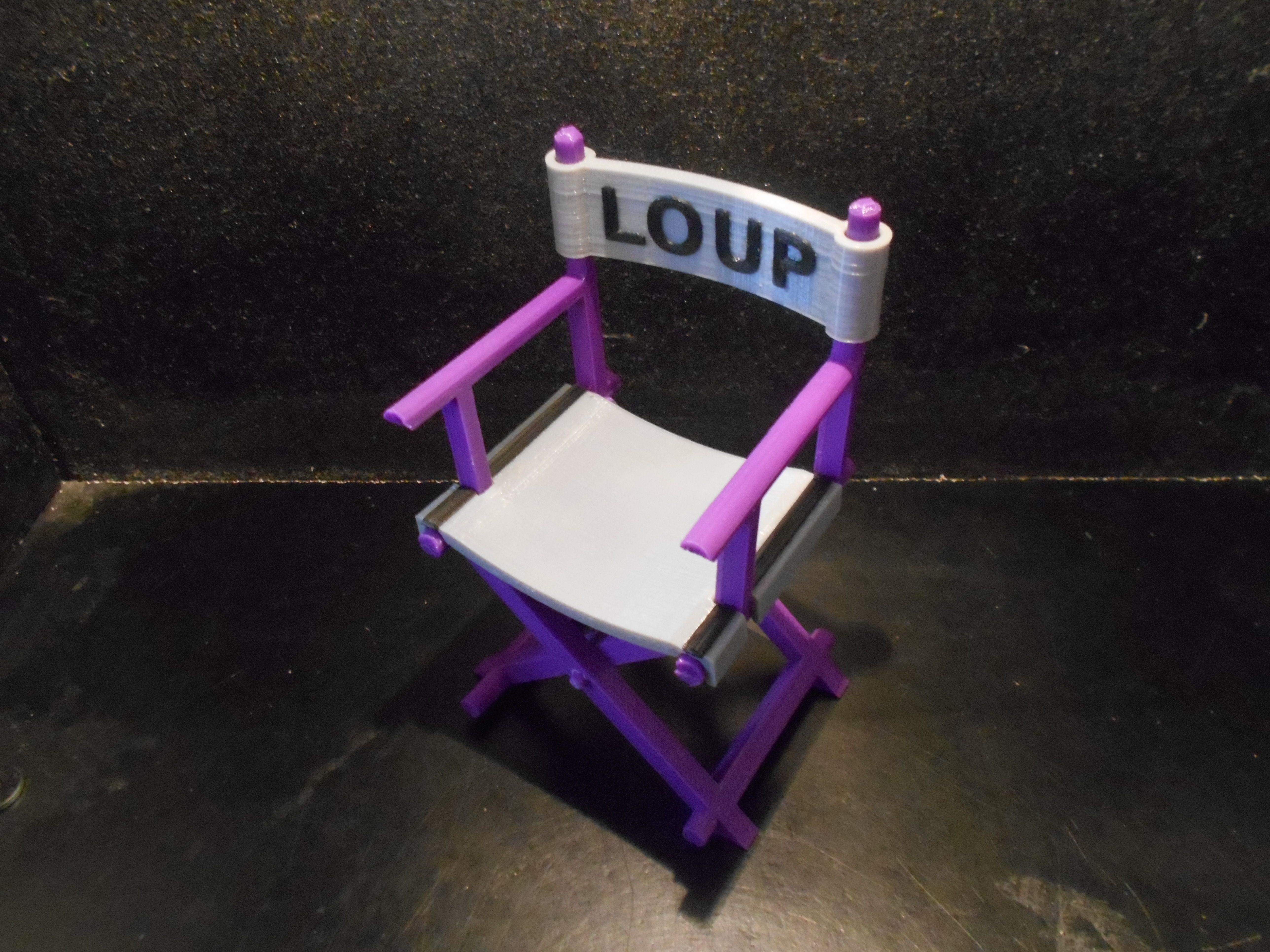 Chaise cinema 3D print model_5