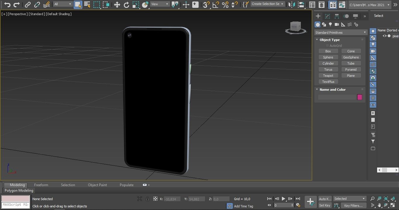 2020 Google pixel 5 Low-poly 3D model_13