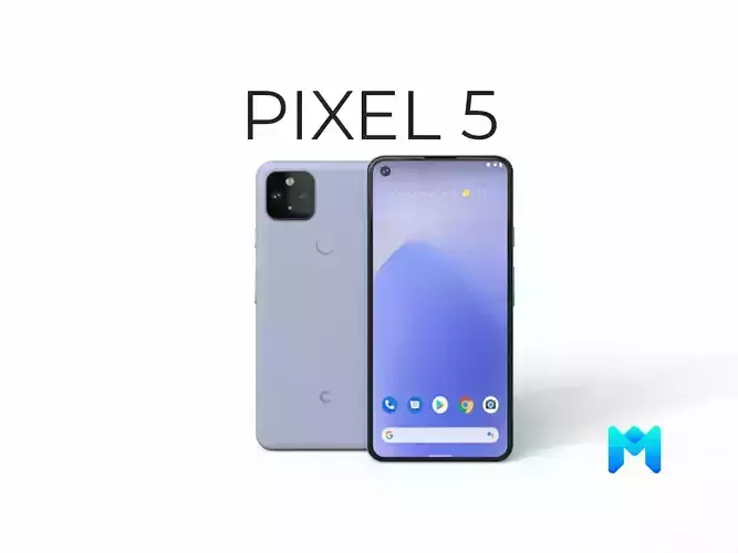 2020 Google pixel 5 Low-poly 3D model