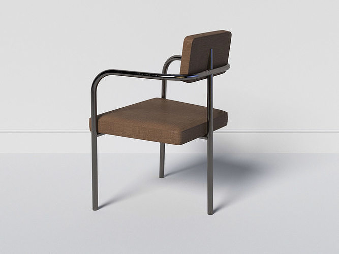 Rag Pipe Chair Low-poly 3D model