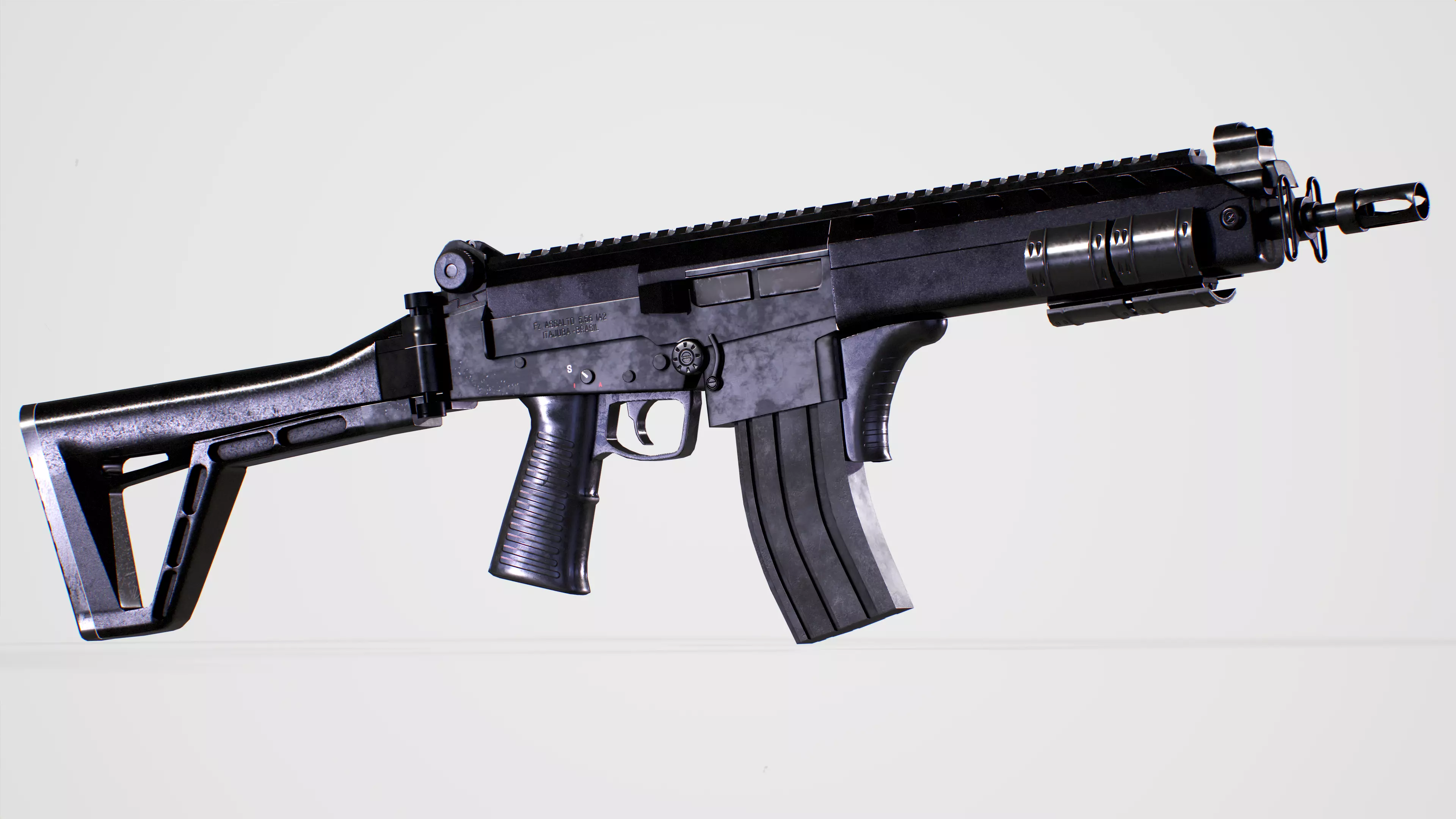 IA2 - Brazillian Rifle Low-poly 3D model_0