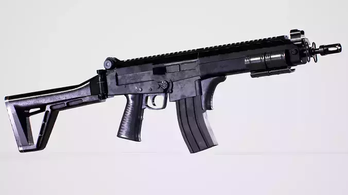 IA2 - Brazillian Rifle Low-poly 3D model