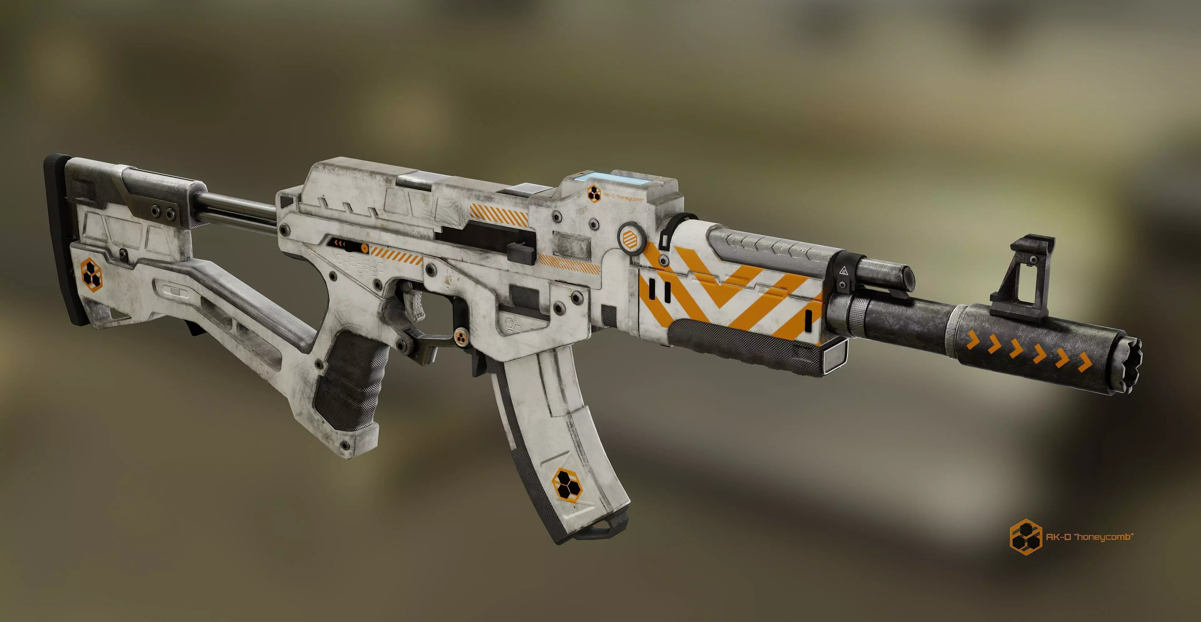 AK-D Honeycomb Low-poly 3D model_0