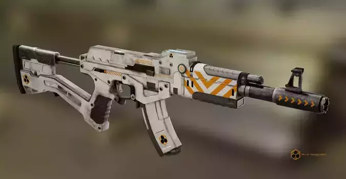 AK-D Honeycomb Low-poly 3D model