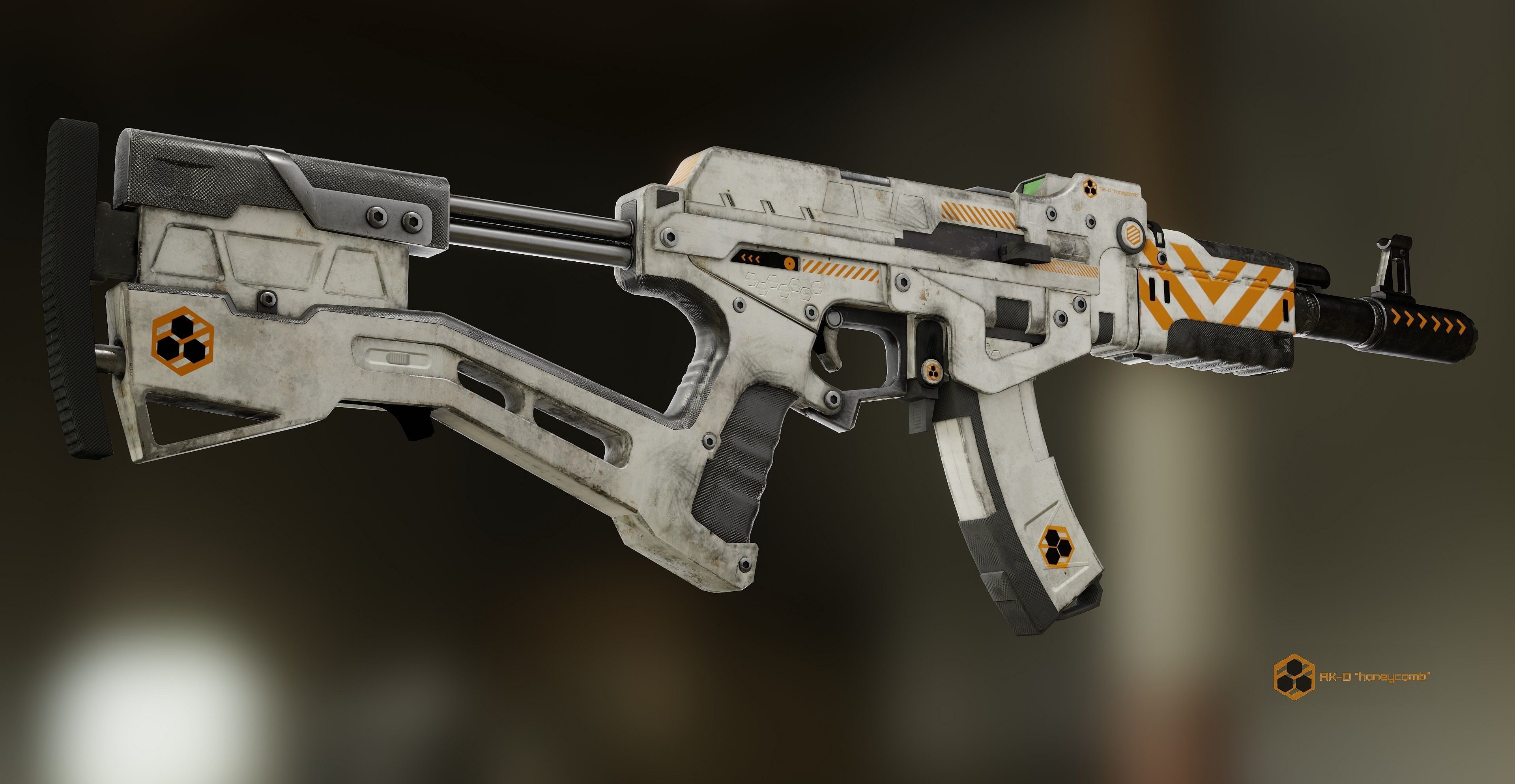 AK-D Honeycomb Low-poly 3D model_1