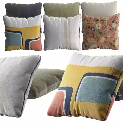 Zara Pillow Set 1 3D model