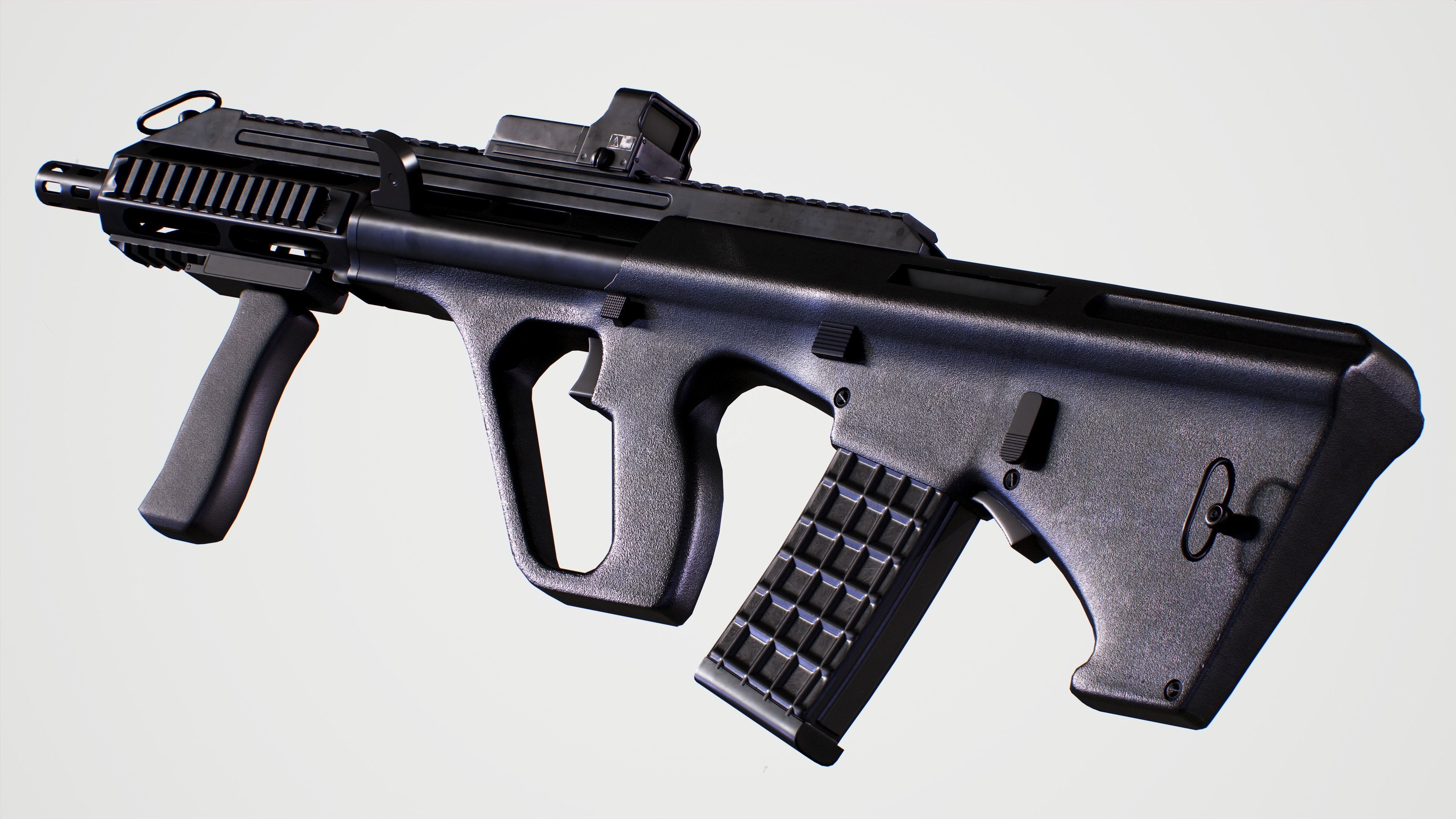 AUG A3 Low-poly 3D model_2