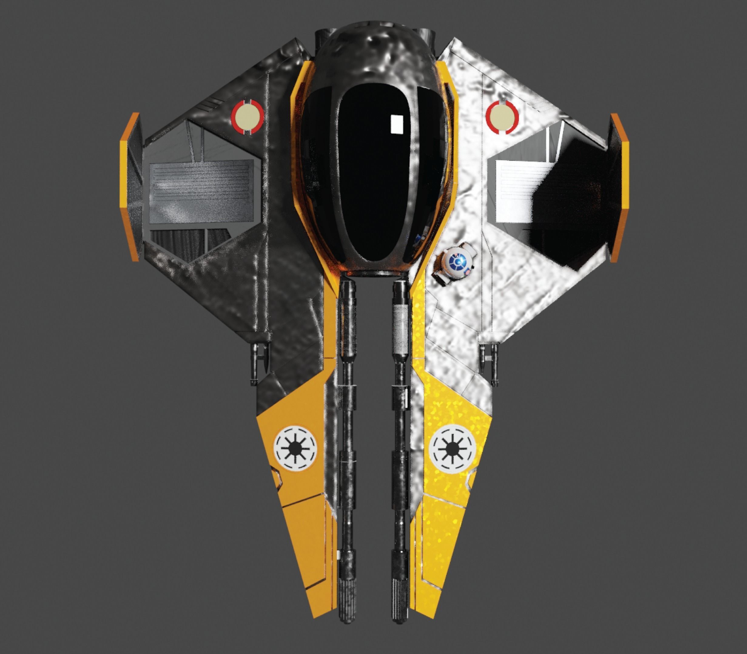 Jedi Interceptor 3D model_3
