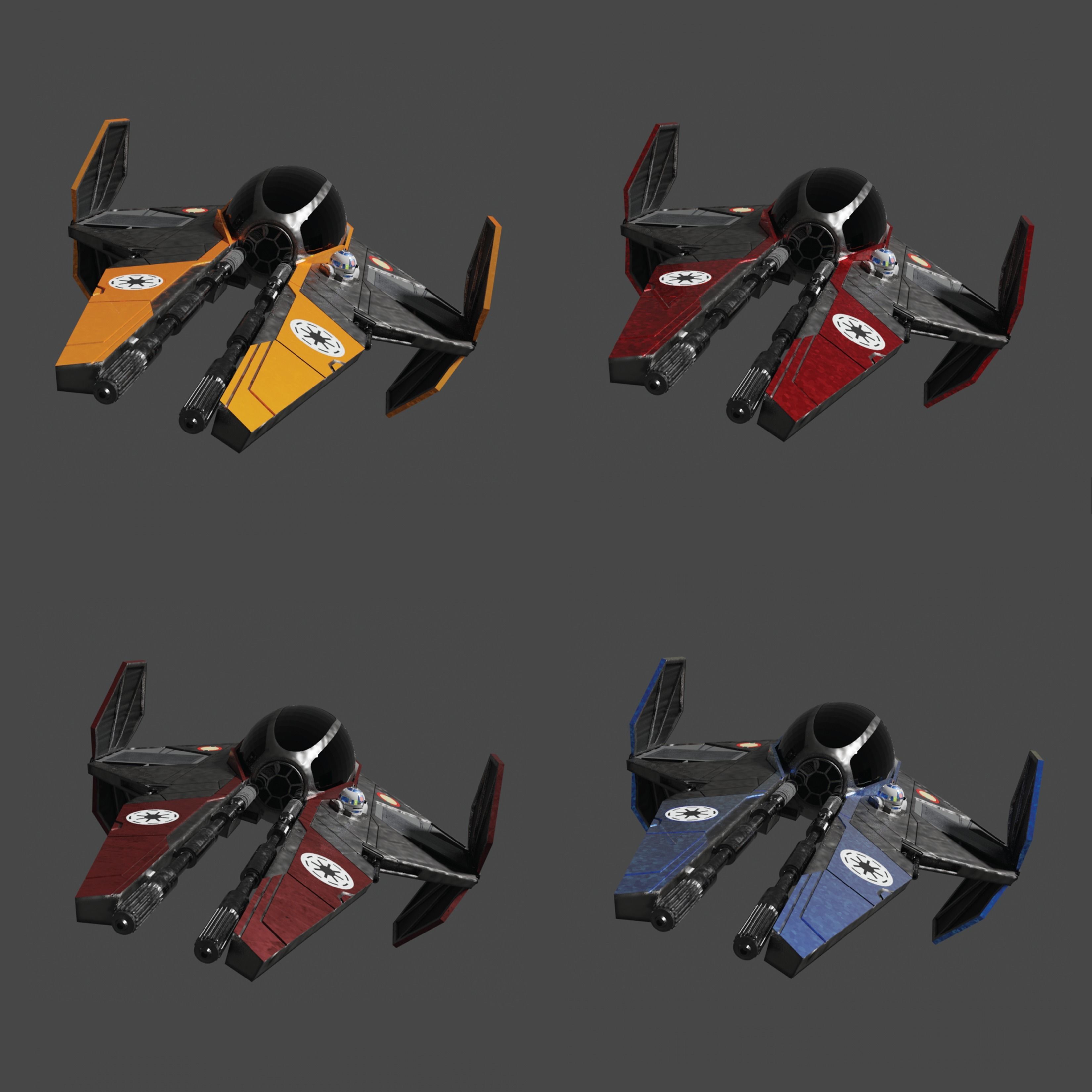 Jedi Interceptor 3D model_1