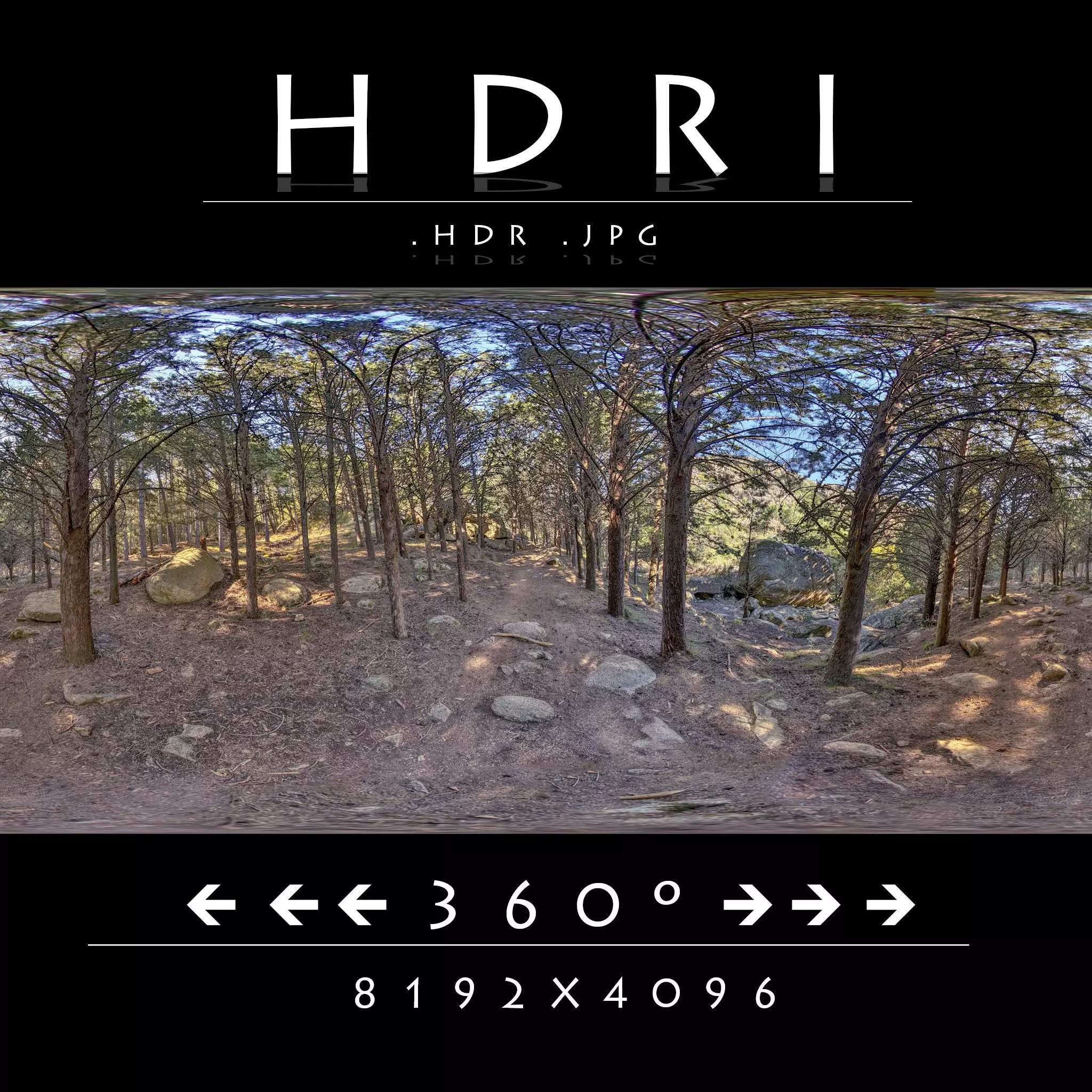 HDR FOREST PATH 2 3D model_0