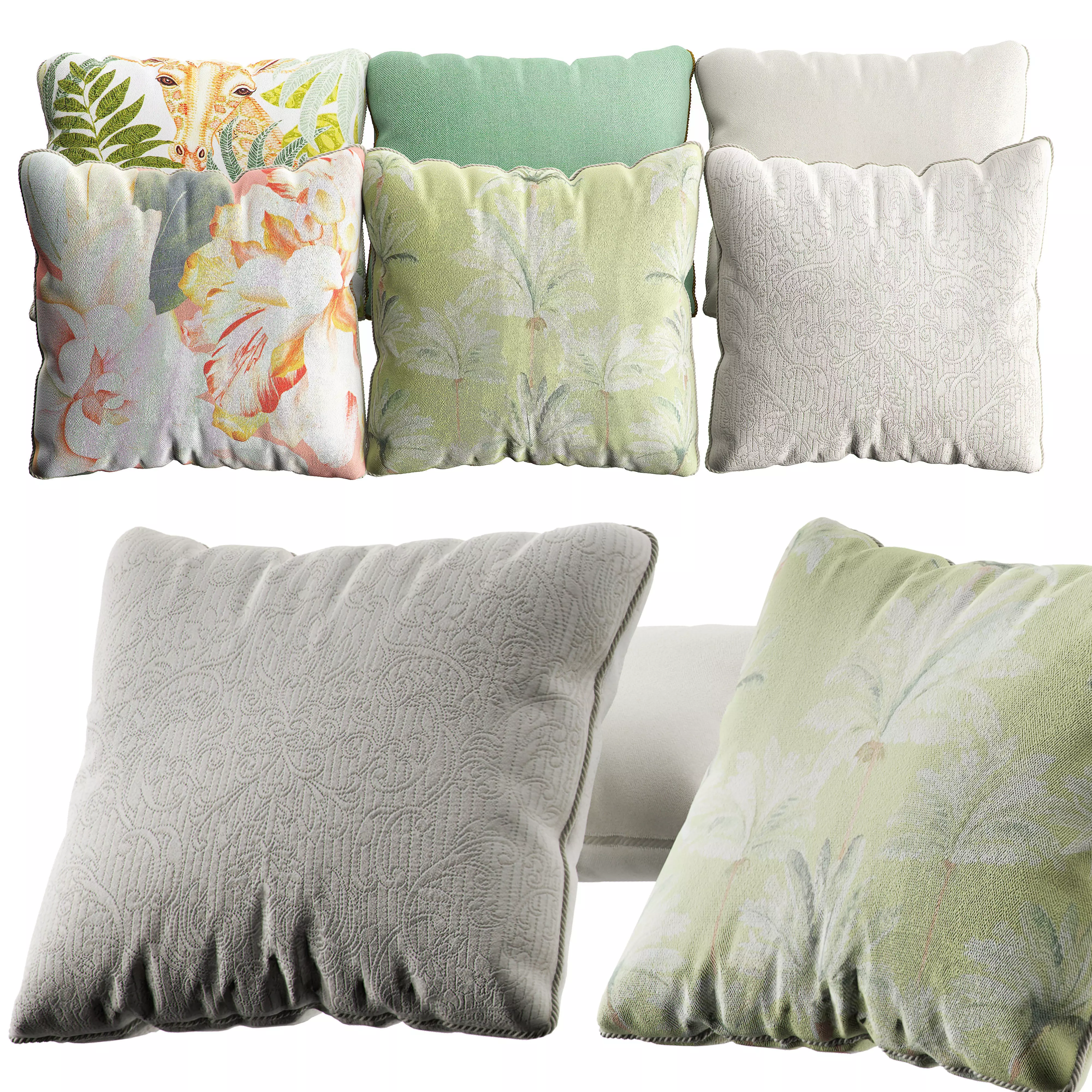 Zara Pillow Set 3 3D model