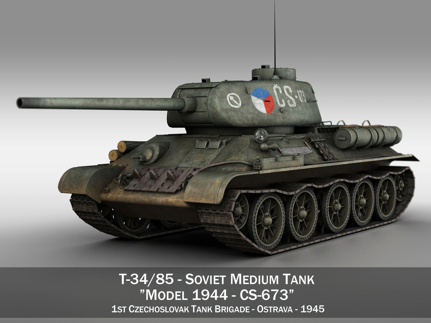 T-34 85 - Soviet medium tank - CS673