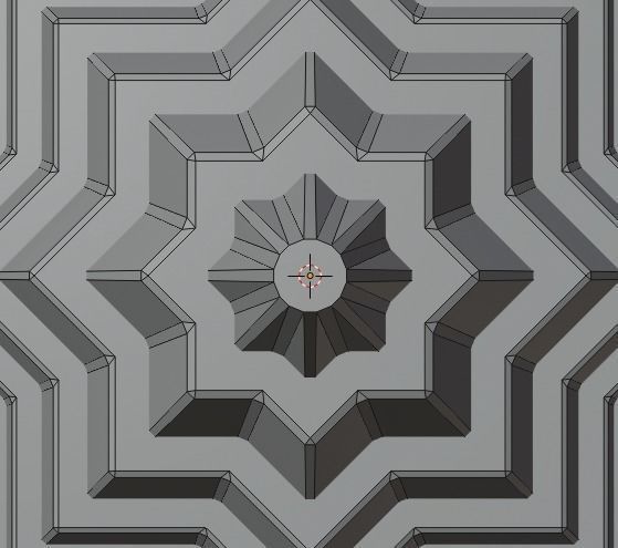 Pyramidal Structure 8 Corners Mayan Style 3D print model_19